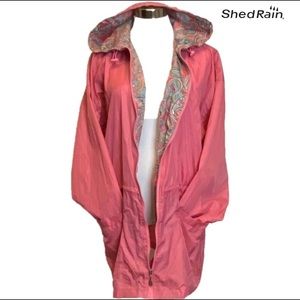 Shed Rain Windbreaker Rain Jacket Pink Size XL